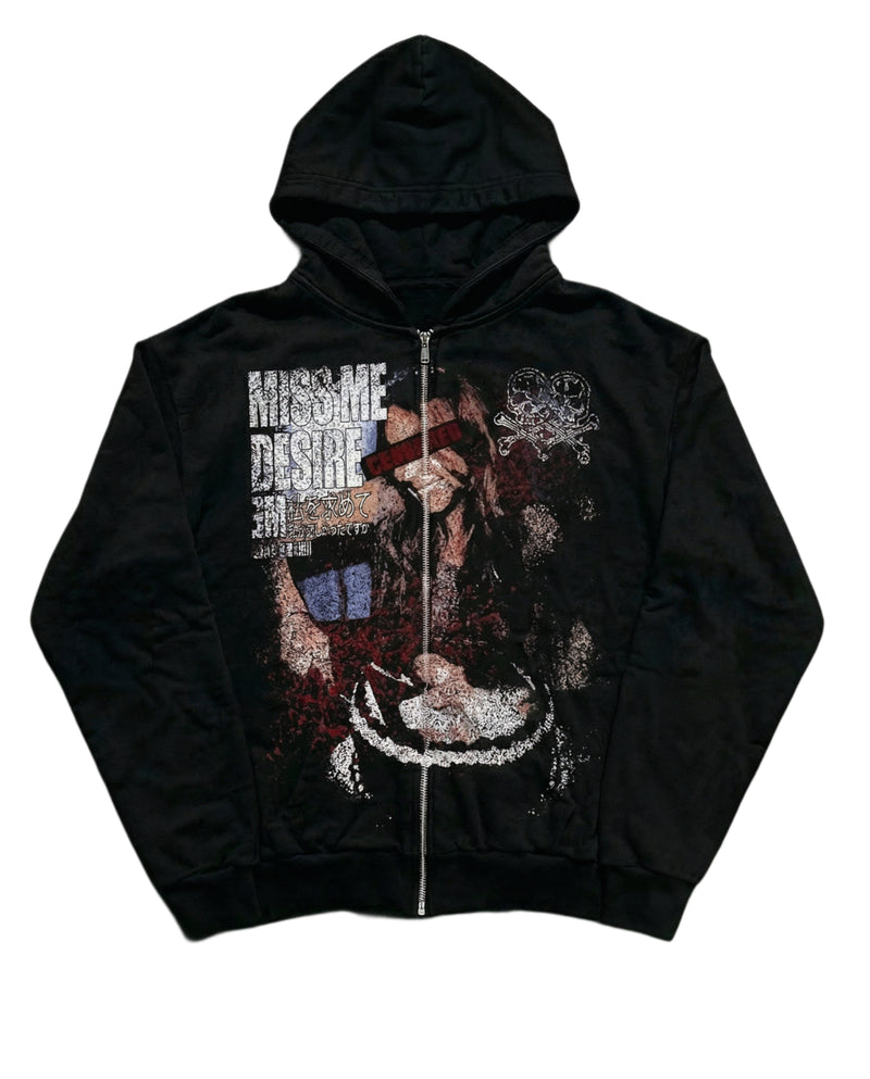 "DESIRE ME" ZIP UP